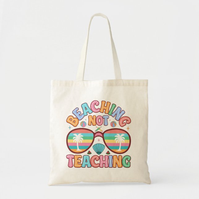 Tote Bag Joli beach art de mot d'enseignement  (Devant)