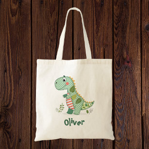 Tote Bag Joli bébé dinosaure en patchwork