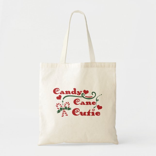 Tote Bag joli bonbon en canne (Devant)