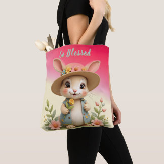 Tote Bag Joli Bunny Whimsy