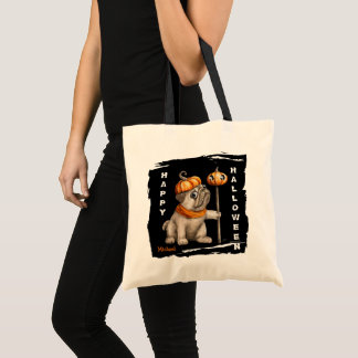 Tote Bag Joli Carlin Chiot Enfants Halloween Trick ou Treat