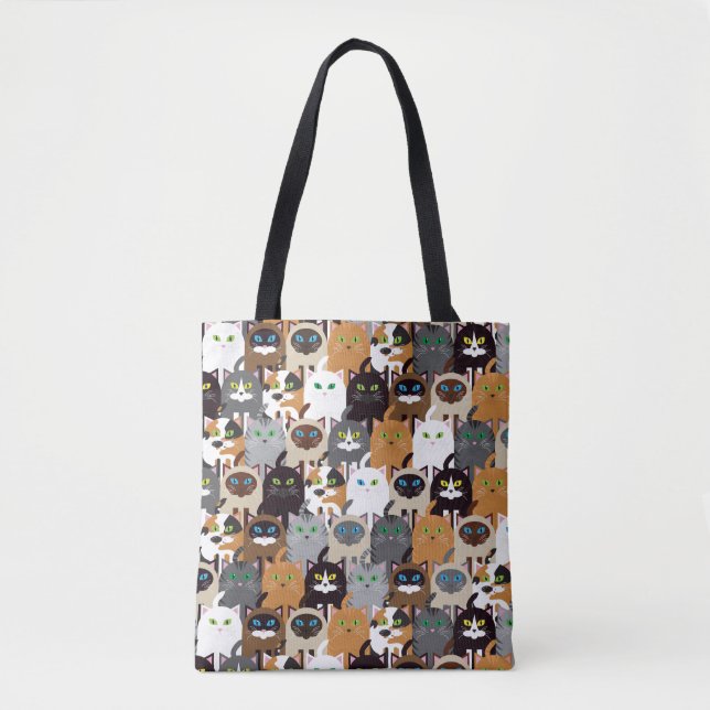 Tote Bag Joli cartable de minous (Devant)