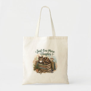 Tote Bag Joli Chat Lisant des Livres Juste un Chapitre de P