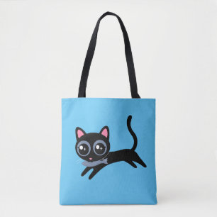 Tote Bag Joli chaton avec poisson