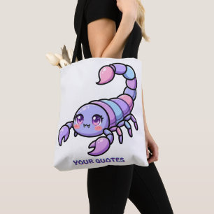 Tote Bag Joli Chibi Scorpion Zodiaque
