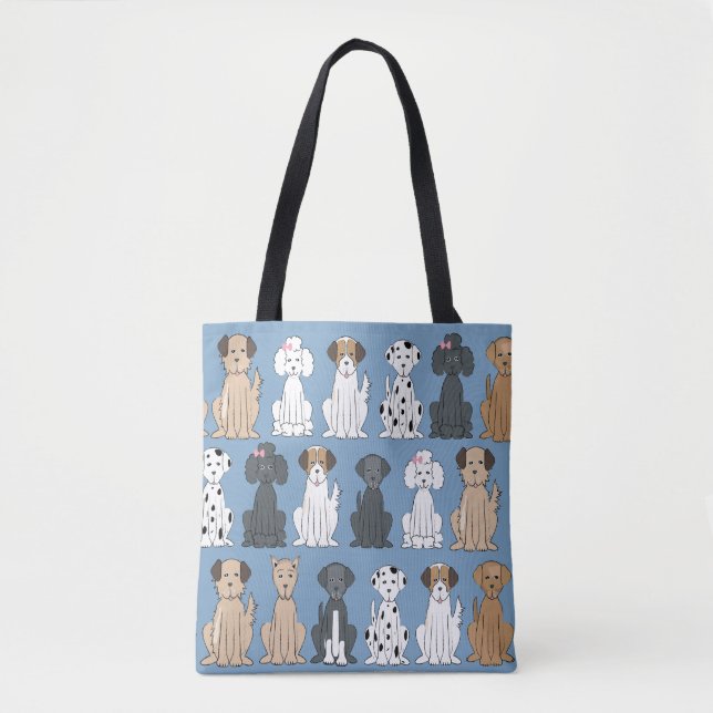Tote Bag Joli chien animal de compagnie Whimsical Moderne S (Devant)