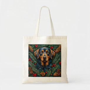 Tote Bag Joli chien de Noël