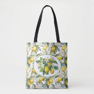 Tote Bag Joli citron Arbre aquarelle Art