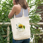 Tote Bag Joli Citrouille de tournesol rustique Baby shower<br><div class="desc">Pour toute autre personnalisation ou tout autre élément correspondant,  n'hésitez pas à me contacter à l'adresse yellowfebstudio@gmail.com</div>