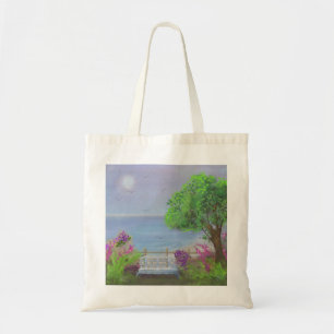 Tote Bag Joli Coin Salon Floral En Bord De Mer