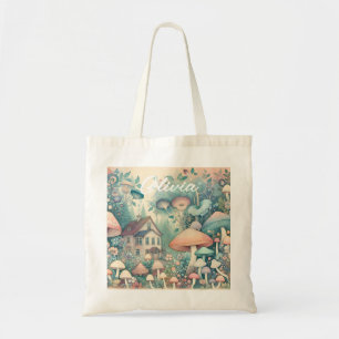 Tote Bag Joli Cottage Core Whimsical Village Personnalisé