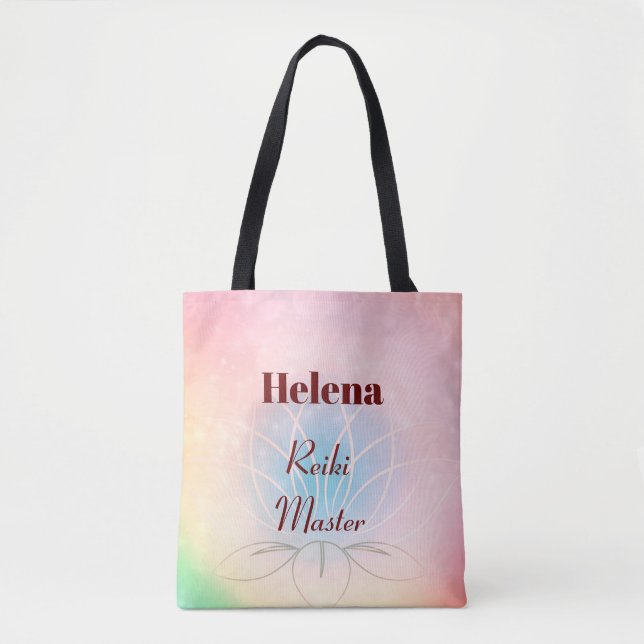 Tote Bag Joli design personnalisé Reiki Master (Devant)
