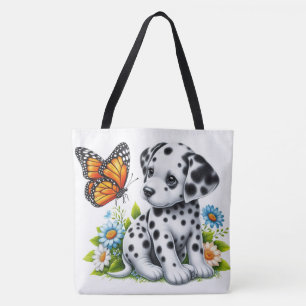 Tote Bag Joli(e) ami(e) dalmate/papillon