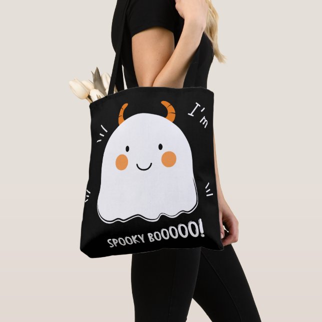 Tote Bag Joli Éffrayant Boo Demon Ghost (De près)