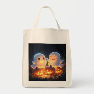 Tote Bag Joli Éffrayant Halloween DFV Fantômes Fantastique