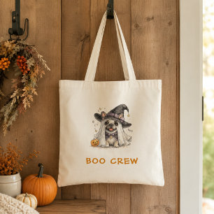 Tote Bag Joli équipage de sorcière Halloween Bouledogue Fra