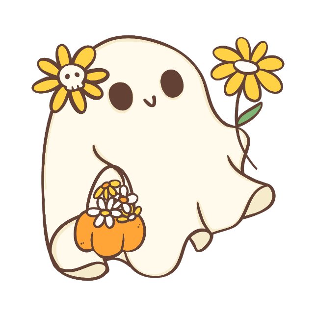 Tote Bag Joli Fantôme Féminin d'Halloween (Créateur téléchargé)