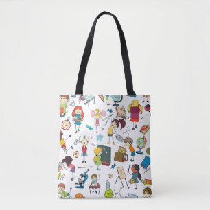 Tote Bag Joli Illustré Retour à l'école