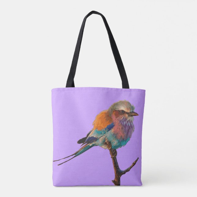 Tote Bag Joli itinéraire de phare d'oiseau de chanson de (Dos)