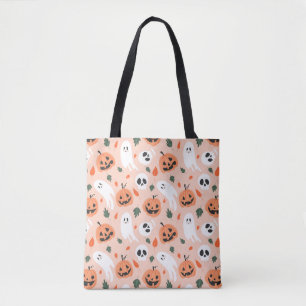 Tote Bag Joli Jack-O-Lanterne et Motif fantôme