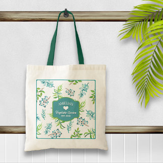 Tote Bag Joli jardin floral à l'aquarelle