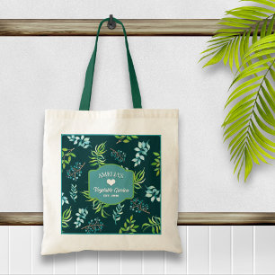 Tote Bag Joli jardin floral aquarelle