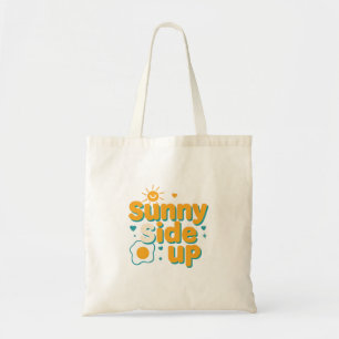Tote Bag Joli jeu de mots positif "Sunny Side Up"
