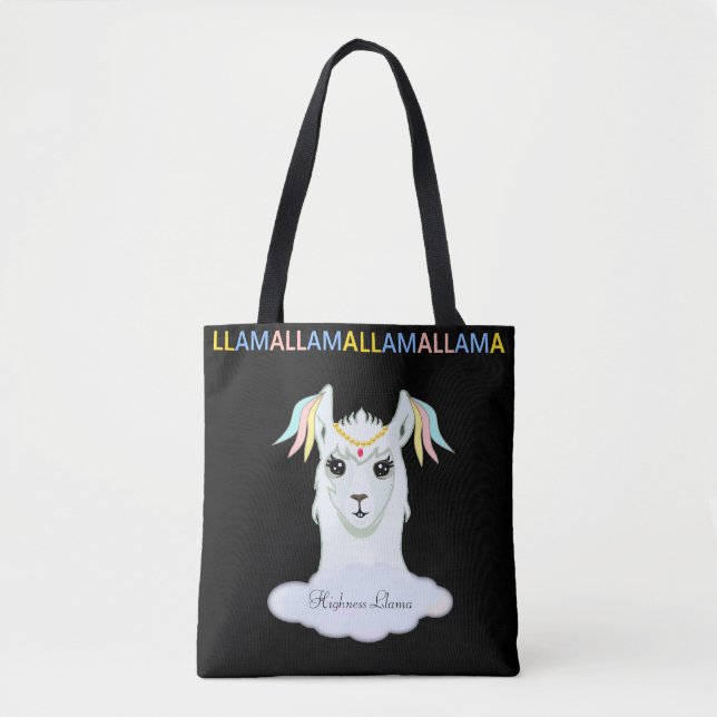 Tote Bag Joli Lama (Devant)