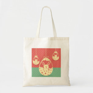 Tote Bag Joli lapin de Pâques rétro et œuf de Pâques