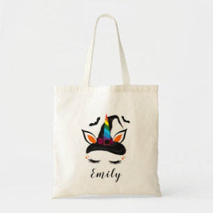 Tote Bag Joli licorne arc-en-ciel Halloween Trick or Treat