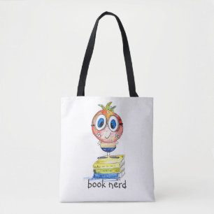 Tote Bag Joli livre blanc Nerd