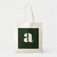 Joli Monogramme Pastel Blanc Vert  