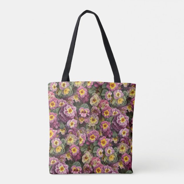 Tote Bag Joli motif de primevère (Dos)