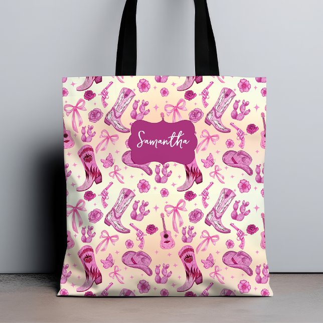 Tote Bag Joli motif esthétique de fille coquette de campagn (Créateur téléchargé)