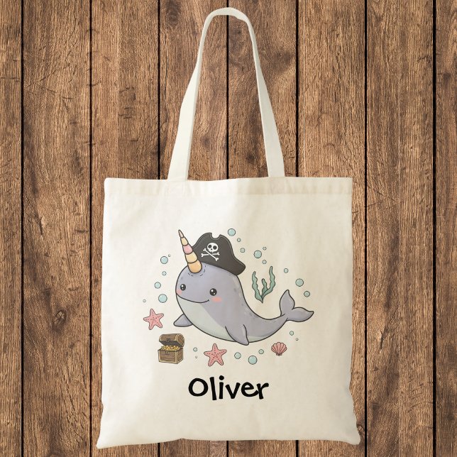 Tote Bag Joli narval pirate (Créateur téléchargé)