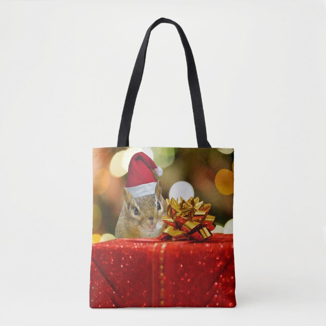 Tote Bag Joli Noël Chipmunk (Devant)
