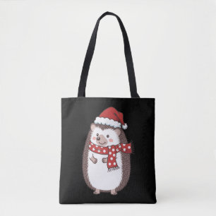 Tote Bag Joli Noël Hérisson Vacances