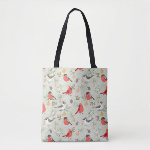 Tote Bag Joli Noël Oiseau Motif Design de vacances