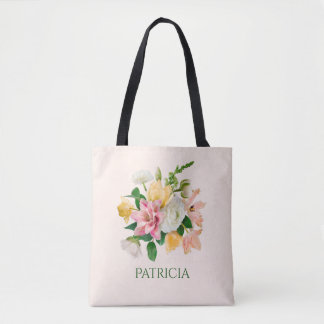 Tote Bag Joli Peach Spring Floral Personnalisé