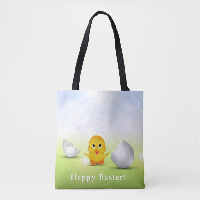 Tote Bag Joli Petit Bébé de Pâques Chick (Devant)
