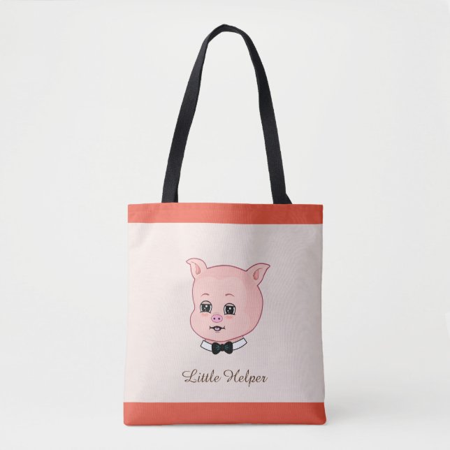 Tote Bag Joli petit cochon (Devant)