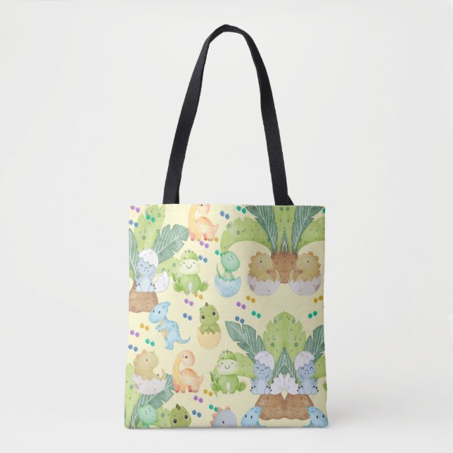 Tote Bag Joli petit dino (Devant)
