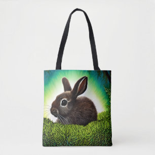 Tote Bag Joli petit livre d'histoires Bunny