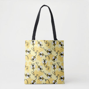 Tote Bag Joli petit motif abeilles