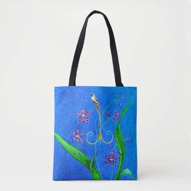 Tote Bag Joli petit orchidée (Devant)