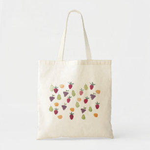 Tote Bag Joli plaisir coloré Aquarelle Fruit Fourre-tout
