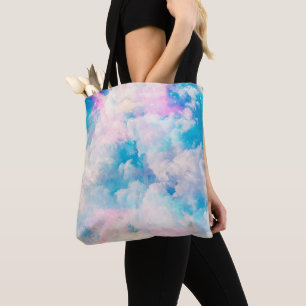 Tote Bag Joli Rainbow Pastel Nuds Design esthétique