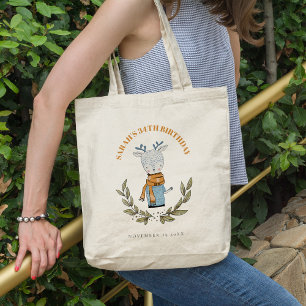 Tote Bag Joli Rinder doux hiver n'importe quel âge Annivers