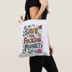 Tote Bag Joli Sauvegarder La Planète Éco-guerrier Environne
