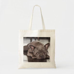 Tote Bag Joli Sleepy Sad Eyes French Bulldog Photo